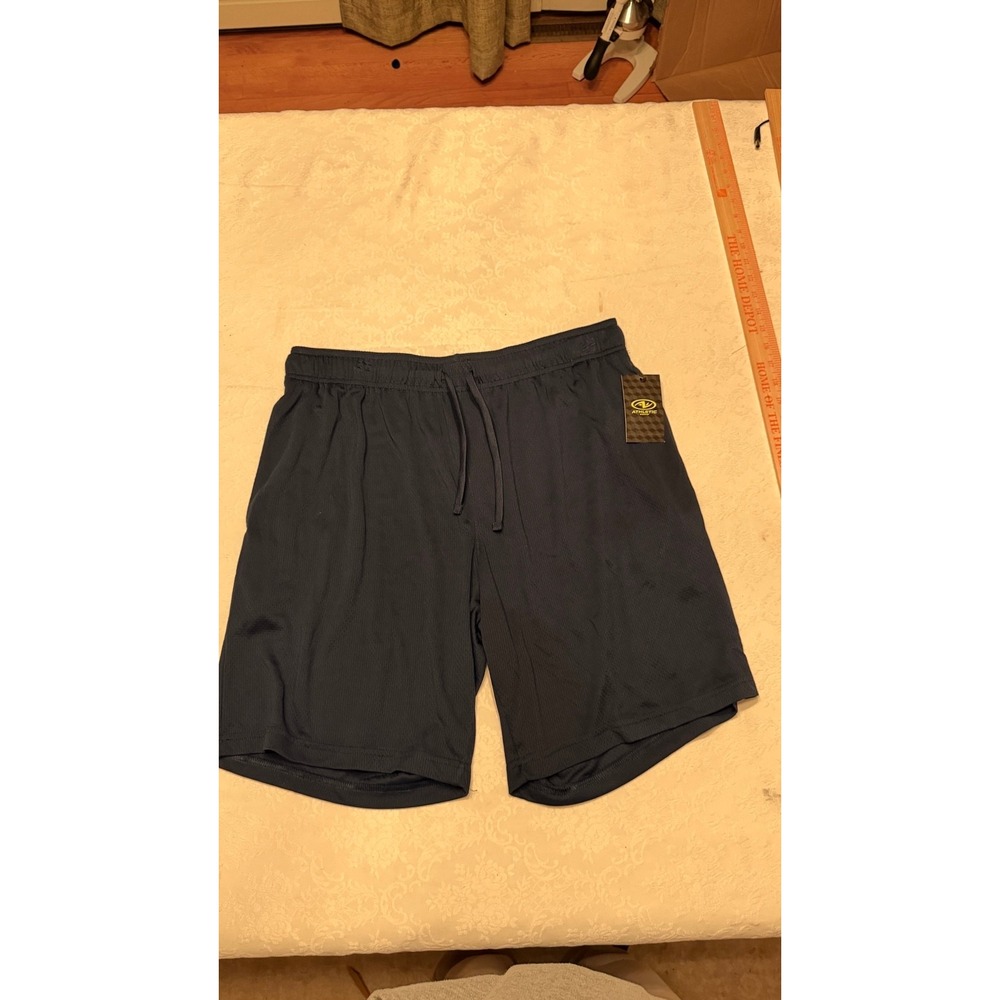 Athletic Works Mens Navy Core Mesh Athletic Shorts Large 36-38 NWT